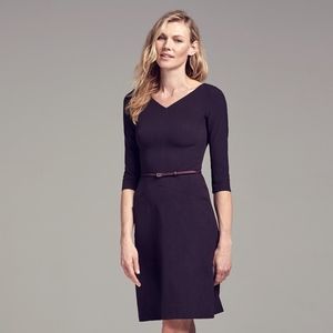 MMlafleur the Alexandra Dress in Aubergine
